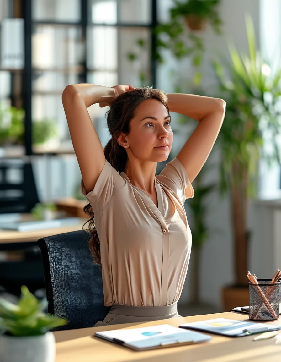 The Chair Yoga Moves You Can Do Without Anyone Noticing You're Doing Yoga