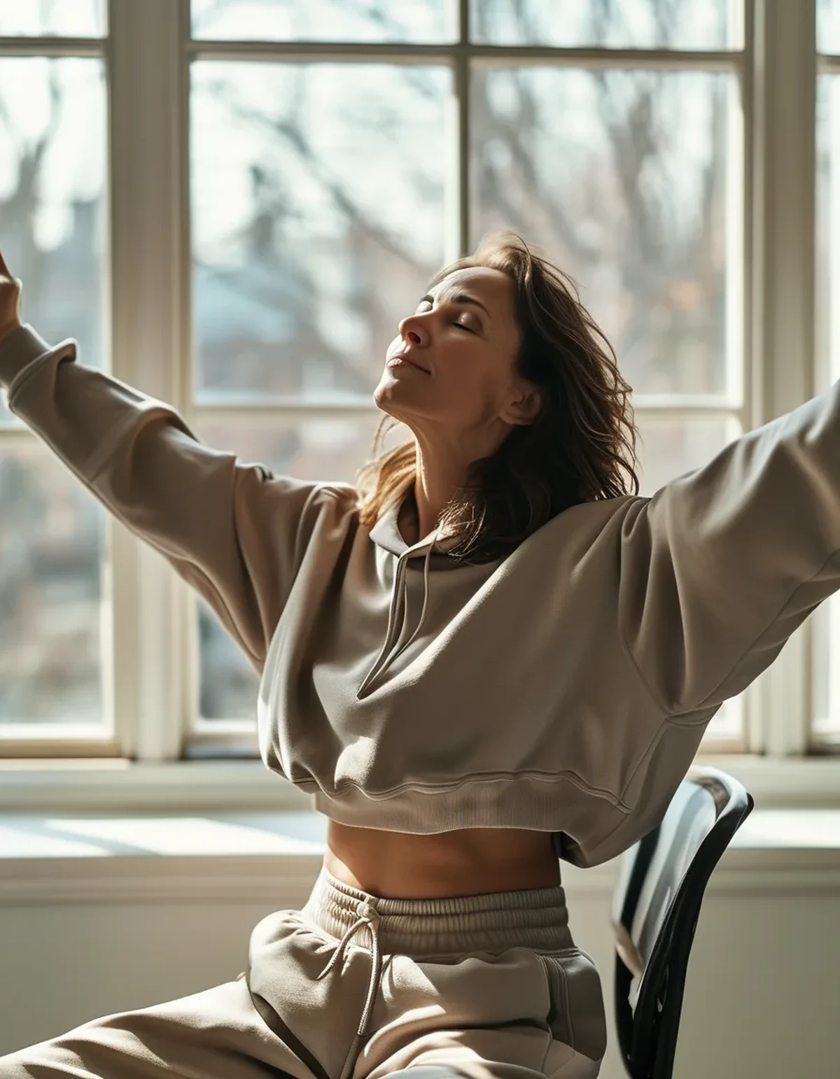 Chair Yoga for Shoulders That Round Forward at a Laptop