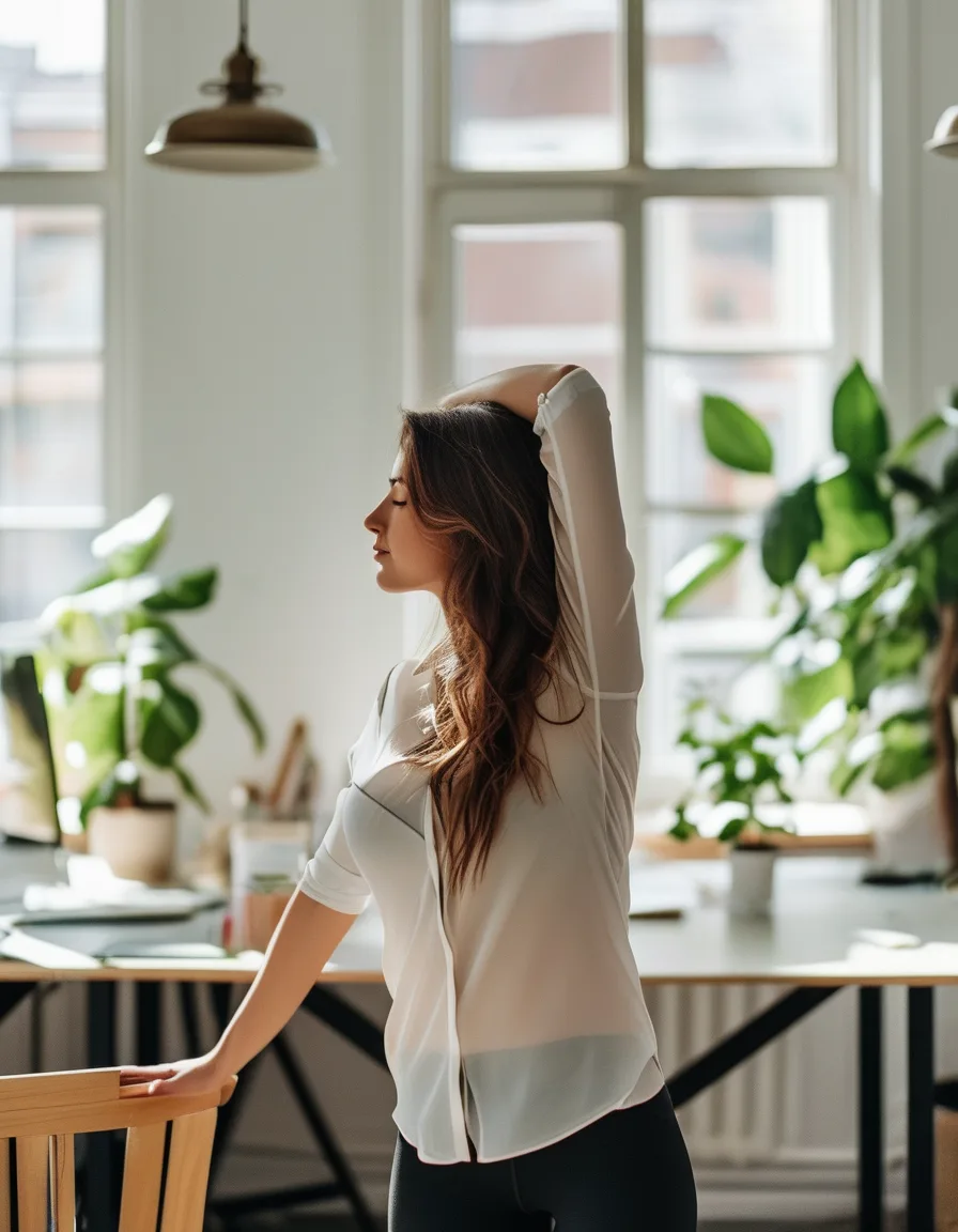 Chair Yoga Adapted for Standing Desk Workers (Yes, It Still Applies)